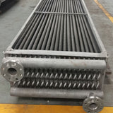 Wound fin/rolled fin radiator