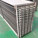 Wound fin/rolled fin radiator